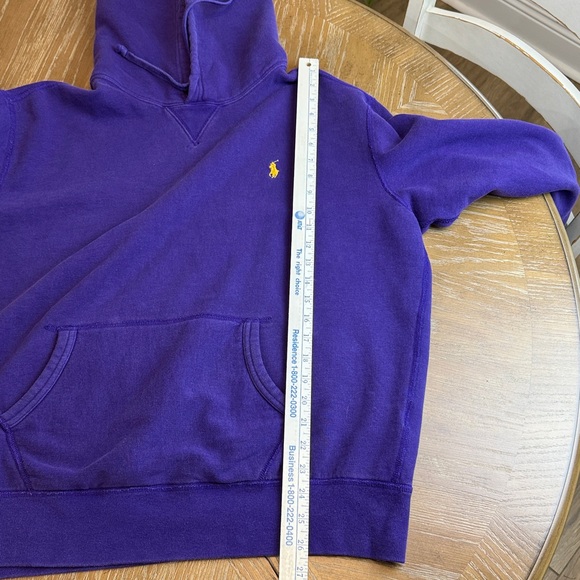 Ralph Lauren Purple Hoodie with Yellow Logo - Picture 8 of 8